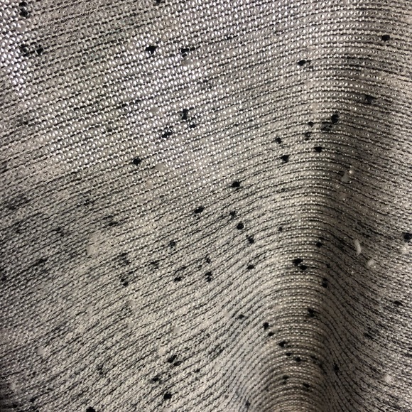 Sparkle & Fade Gray Black Speckled 2 Pocket Cardigan Size Large - Picture 3 of 10